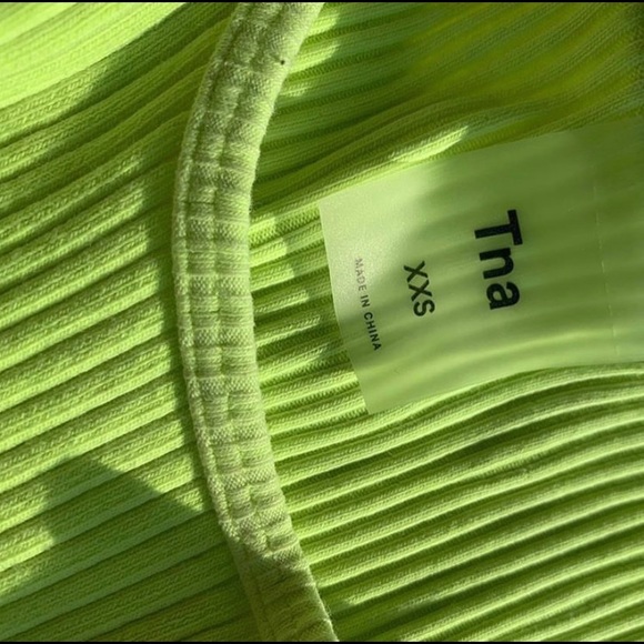 neon green tank top - Picture 2 of 3